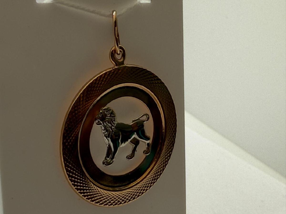 ПОДВЕСКА ЗНАК ЗОДИАКА ЛЕВ Au 585 ПОДВЕСКА ЗНАК ЗОДИАКА ЛЕВ Au 585