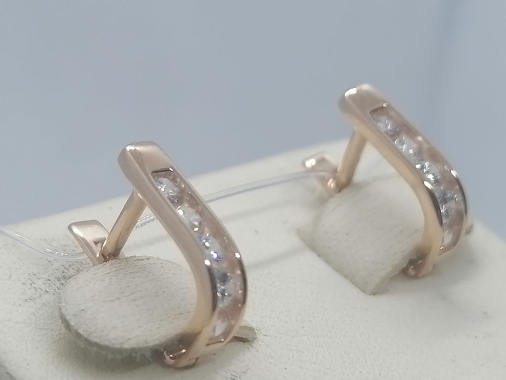 СЕРЬГИ С КАМНЯМИ (Au 585)