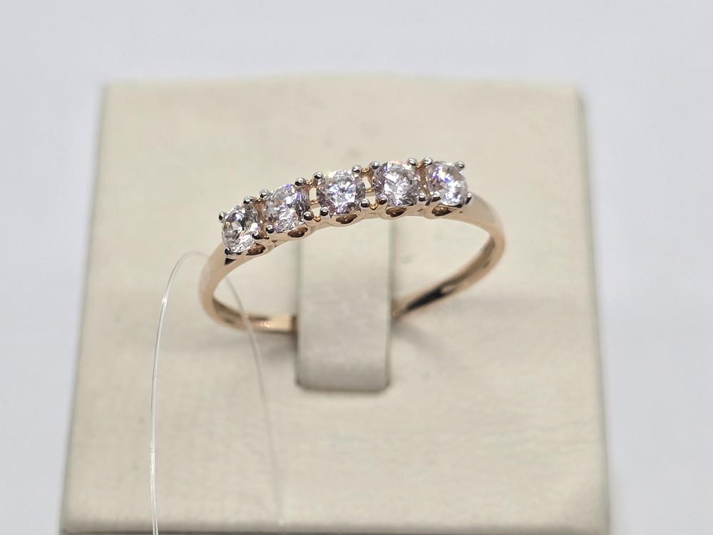 КОЛЬЦО С КАМНЯМИ (Au 585)