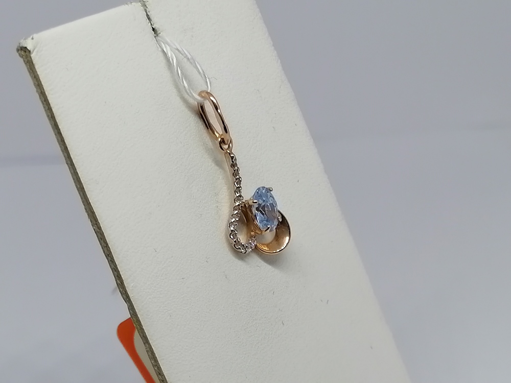 ПОДКМИ585 ПОДВЕСКА С КАМНЯМИ (Au 585)