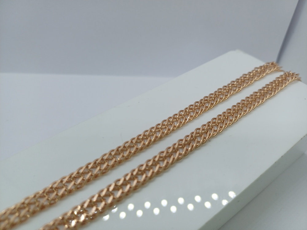 ЦЛР3585 ЦЕПЬ ПОЛНОВЕСНАЯ Ромб тройной (Au 585)