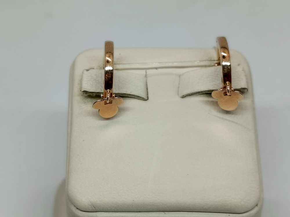 029086 СЕРЬГИ БЕЗ КАМНЯ (Au 585)