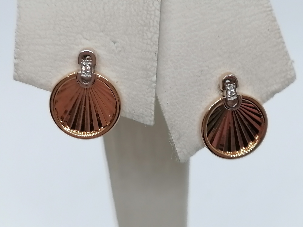 СЕРЬГИ ПУСЕТЫ с камнем (Au 585)