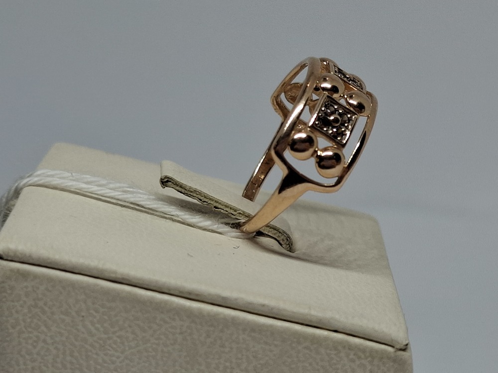 КОЛКМИ585 КОЛЬЦО С КАМНЯМИ (Au 585)