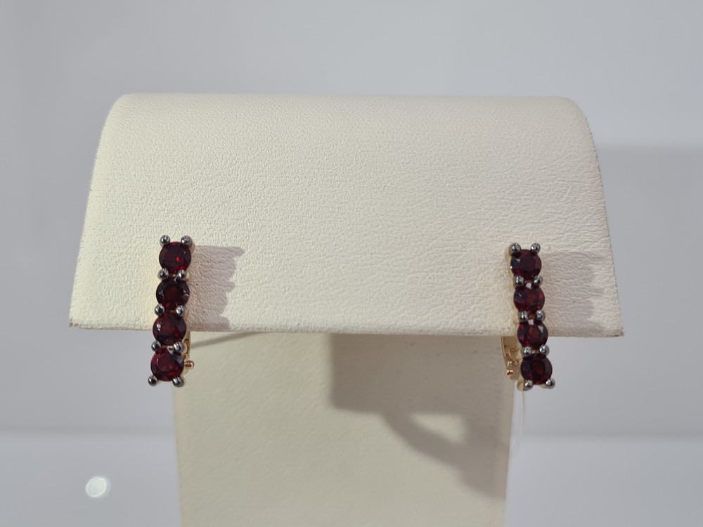 СЕРЬГИ ГРАНАТ (Au 585)