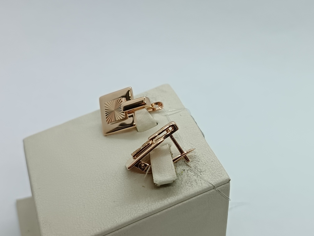 СЕРЬГИ БЕЗ КАМНЯ (Au 585)