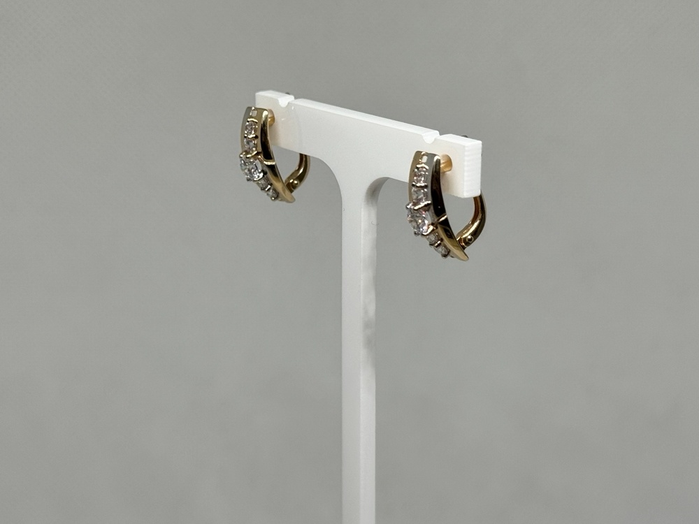 СКМИ585 СЕРЬГИ С КАМНЯМИ (Au 585)