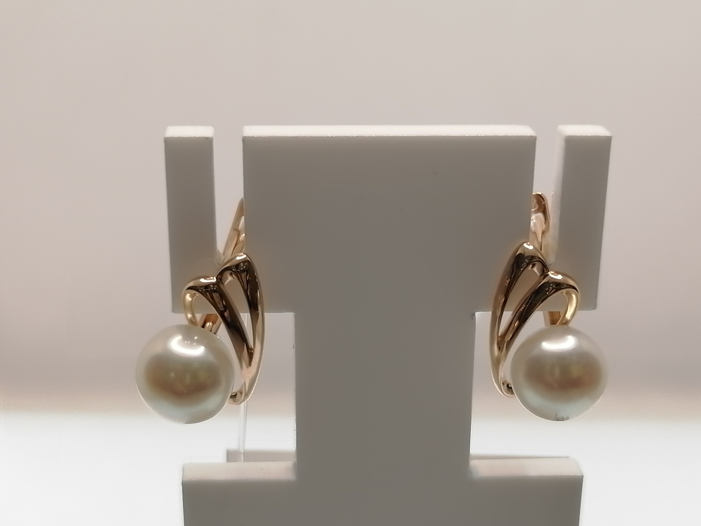 СЕРЬГИ ЖЕМЧУГ (Au 585)