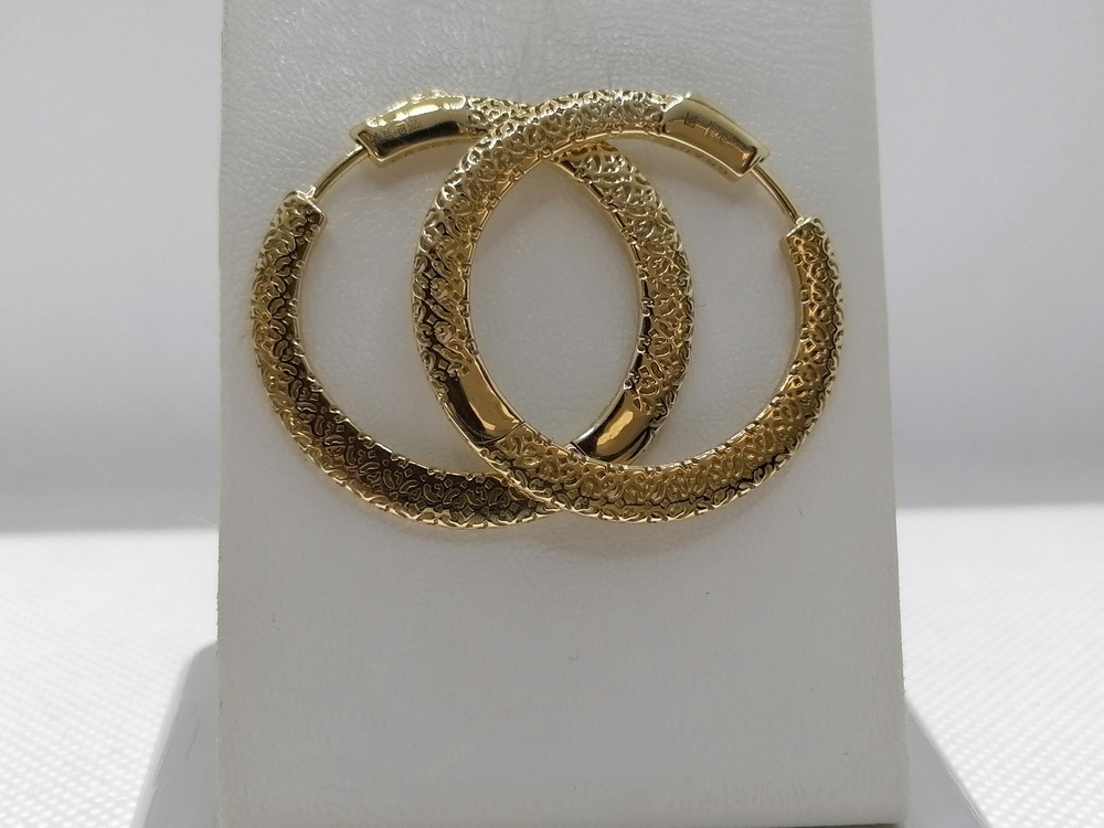 СЕРЬГИ С КАМНЕМ (Au 585)