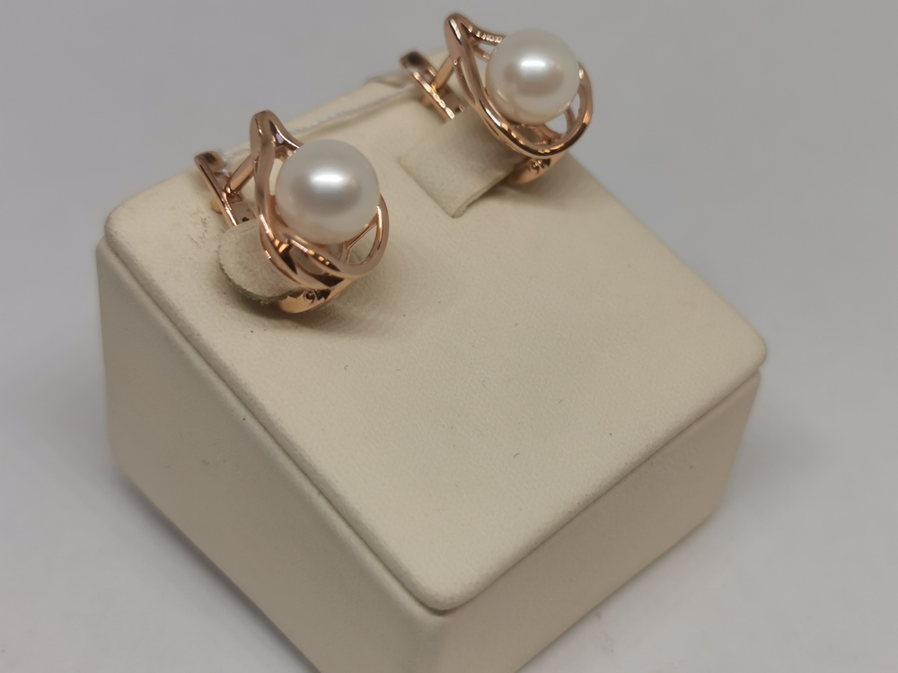 СЕРЬГИ С КАМНЕМ (Au 585)