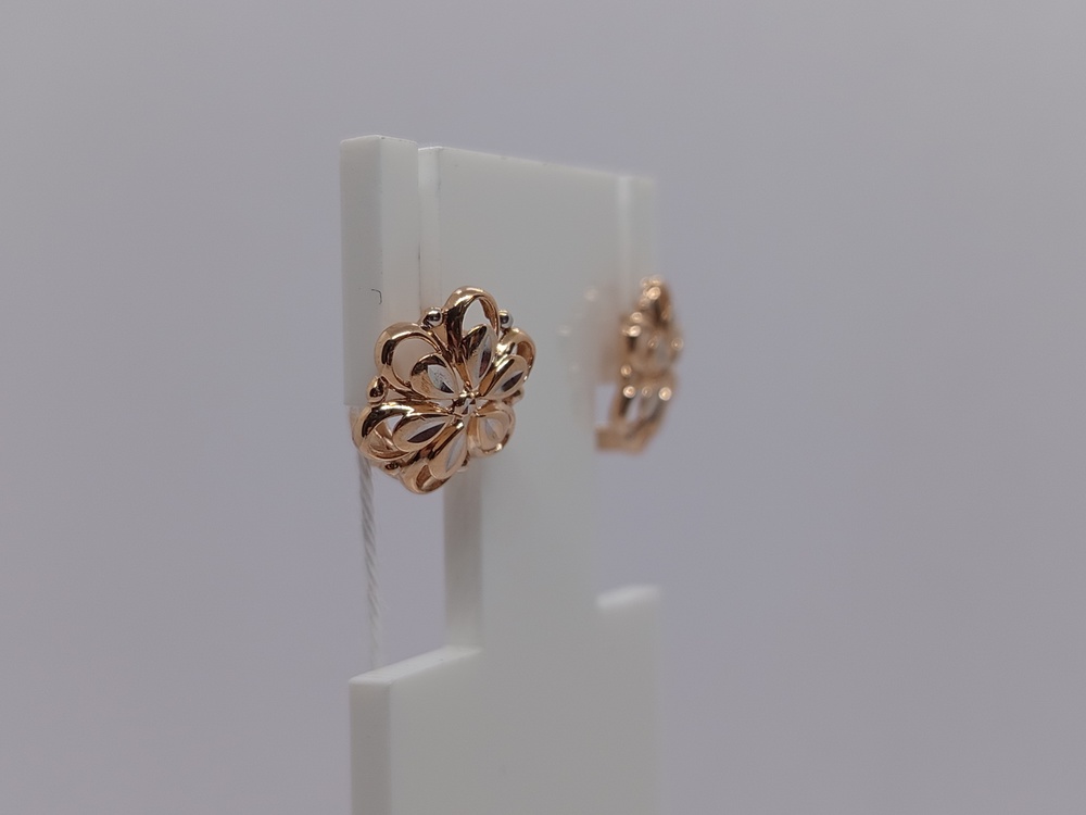 СБКМ585 СЕРЬГИ БЕЗ КАМНЯ (Au 585)