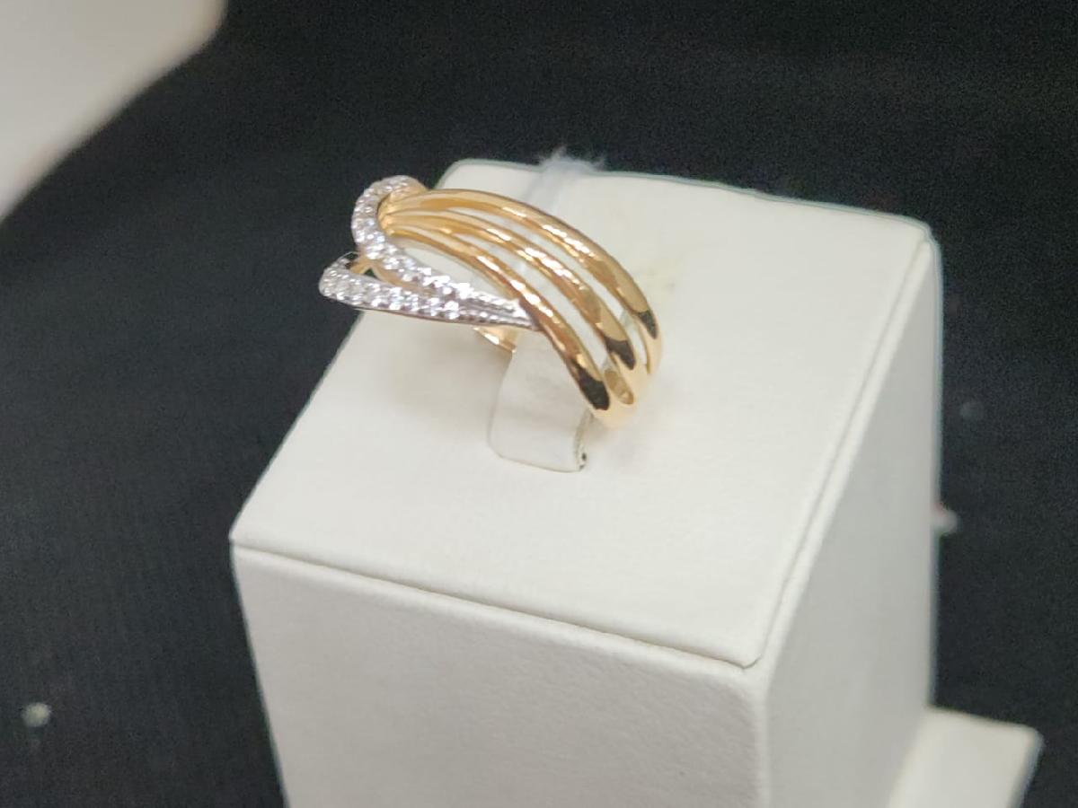 КОЛКМИ585 КОЛЬЦО С КАМНЯМИ (Au 585)