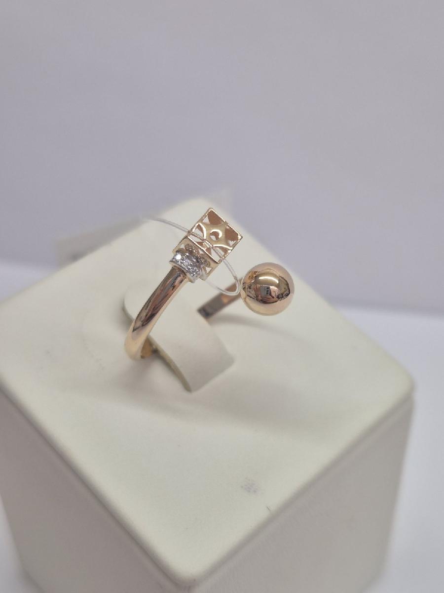 КОЛЬЦО С КАМНЯМИ (Au 585)