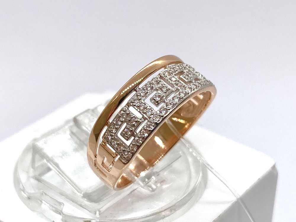 КОЛЬЦО С КАМНЯМИ (Au 585)