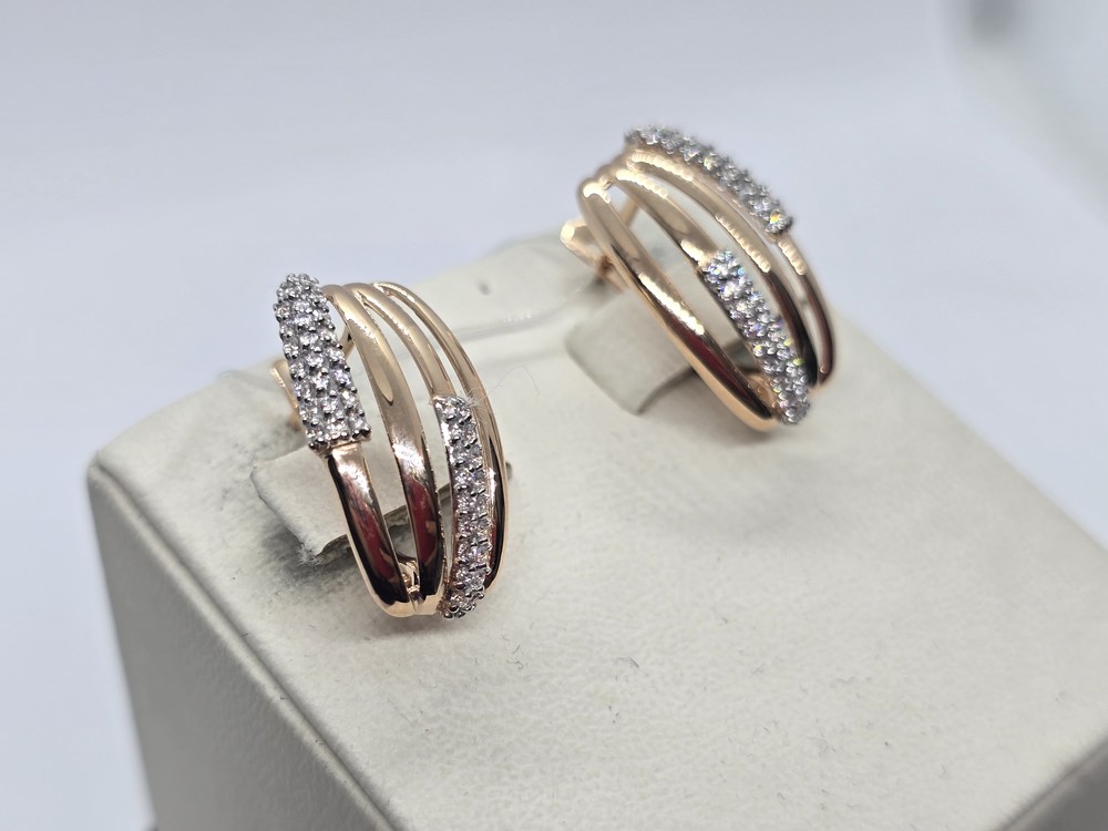 СЕРЬГИ С КАМНЯМИ (Au 585)