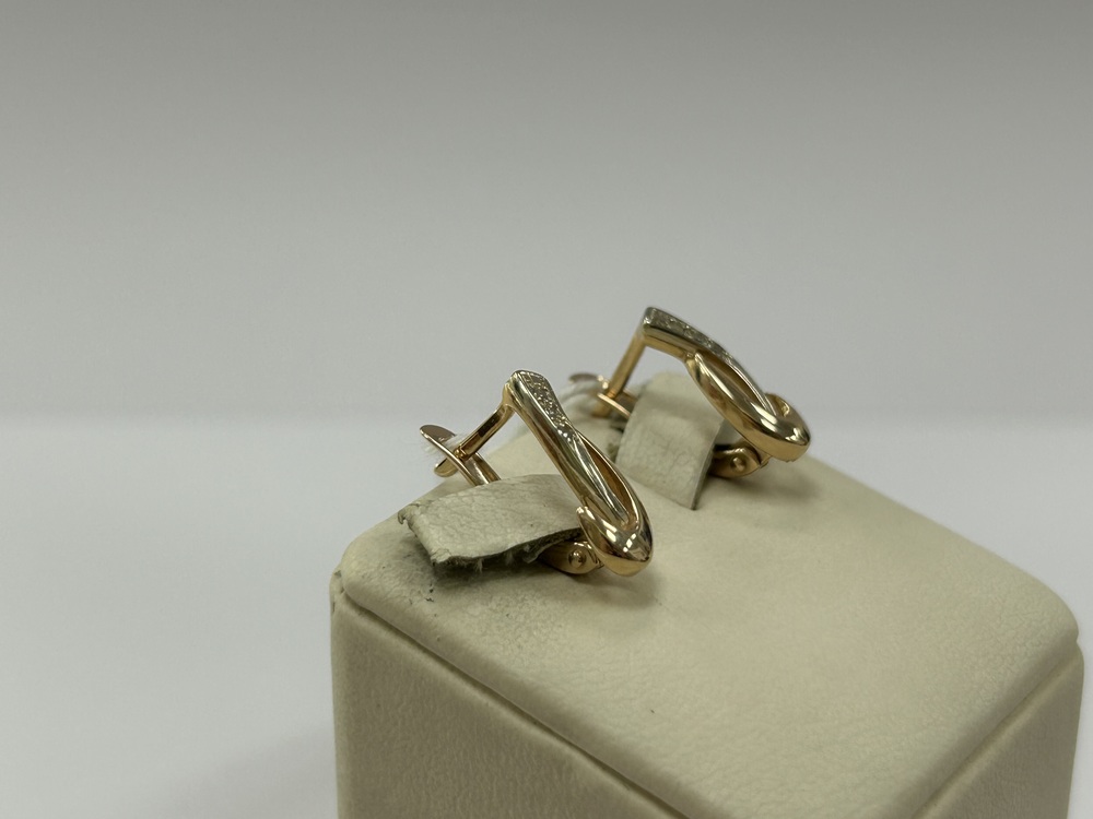 СКМИ585 СЕРЬГИ С КАМНЯМИ (Au 585)