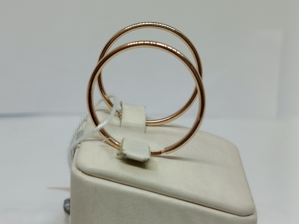 СКОН585 СЕРЬГИ КОНГО (Au 585)