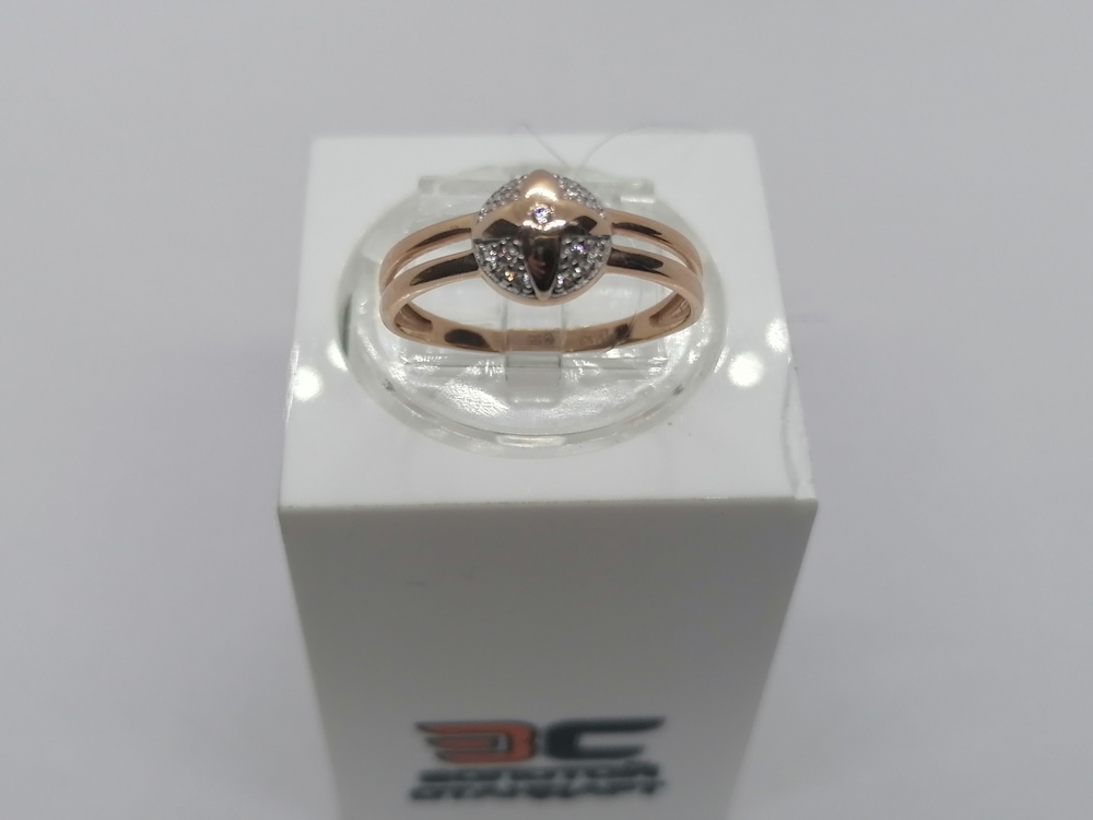 КОЛЬЦО С КАМНЯМИ (Au 585)