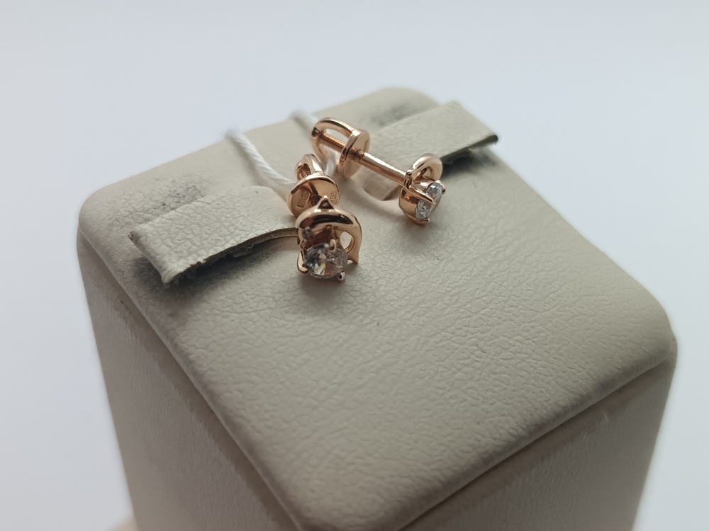 СПУС585 СЕРЬГИ ПУСЕТЫ (Au 585)