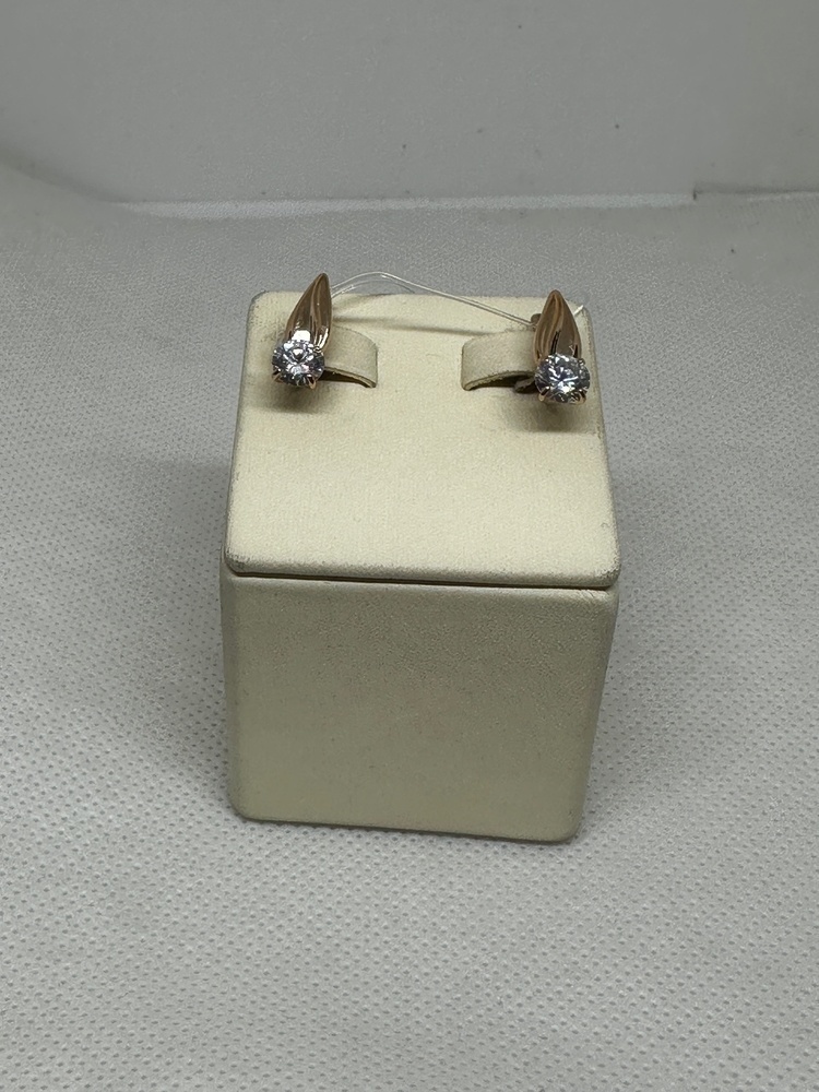 СЕРЬГИ С КАМНЕМ (Au 585)