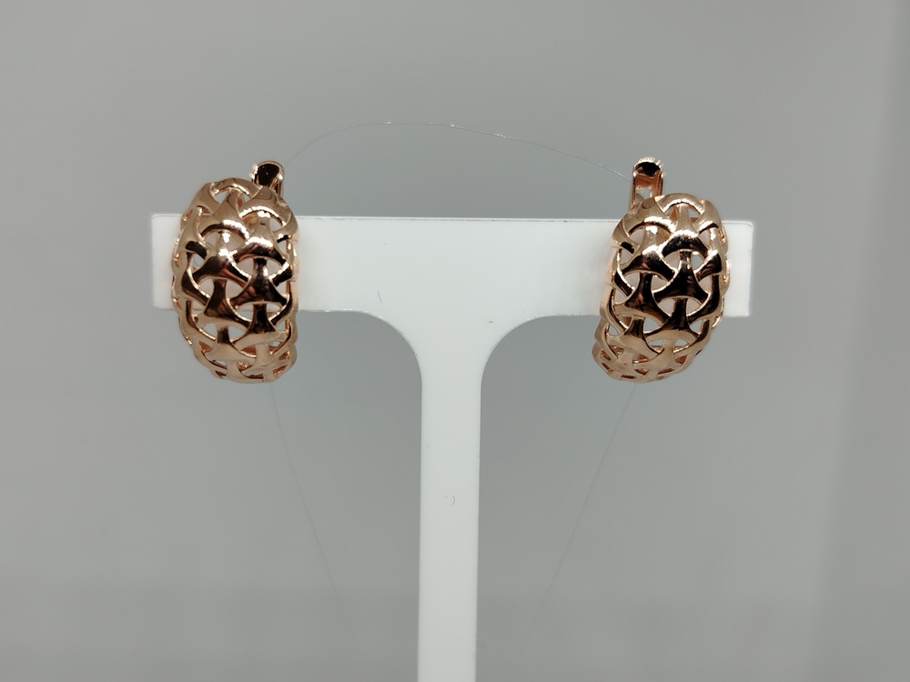 СЕРЬГИ БЕЗ КАМНЯ (Au 585)