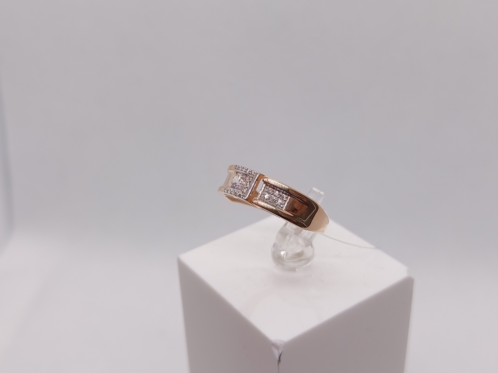 КОЛЬЦО С КАМНЯМИ (Au 585)