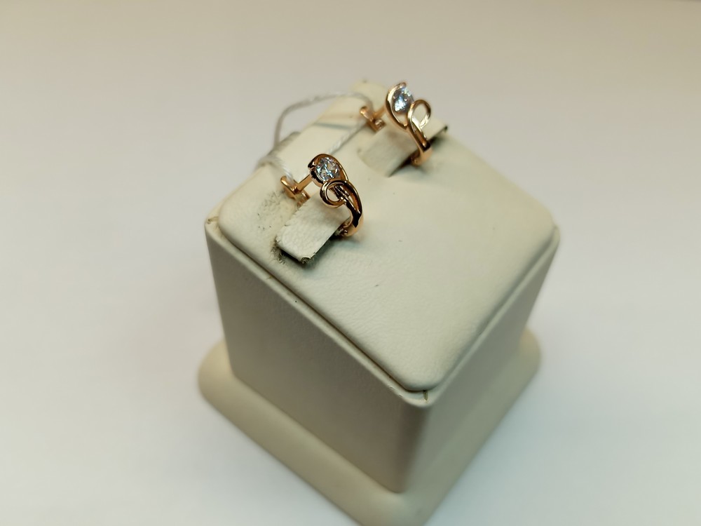 СЕРЬГИ С КАМНЕМ (Au 585)