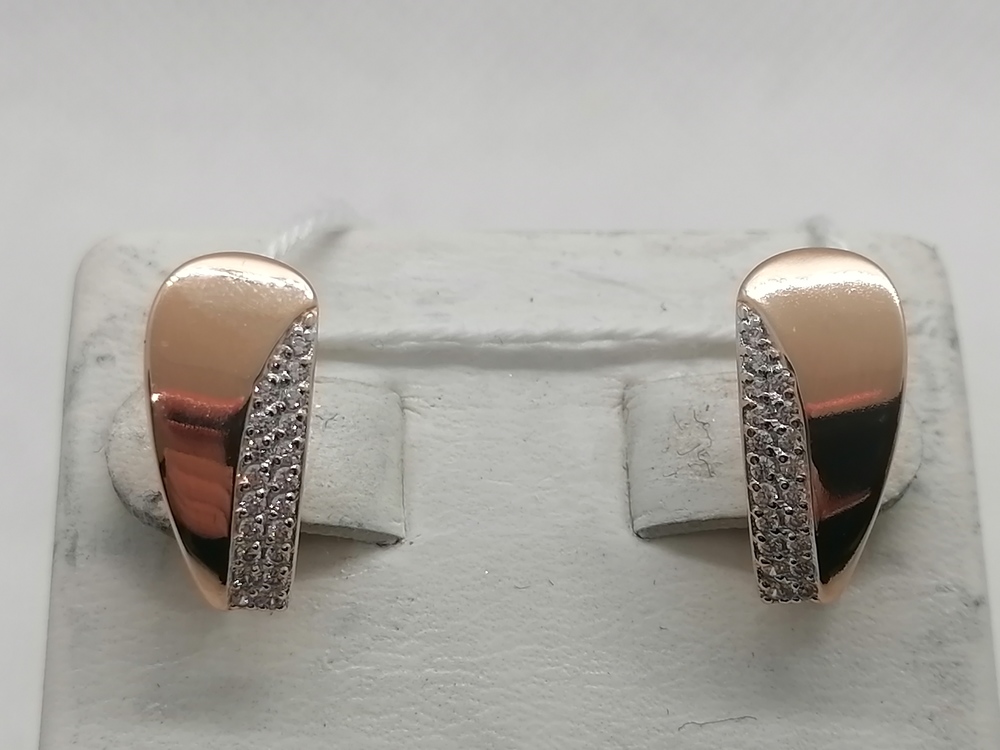 СКМИ585 СЕРЬГИ С КАМНЯМИ (Au 585)