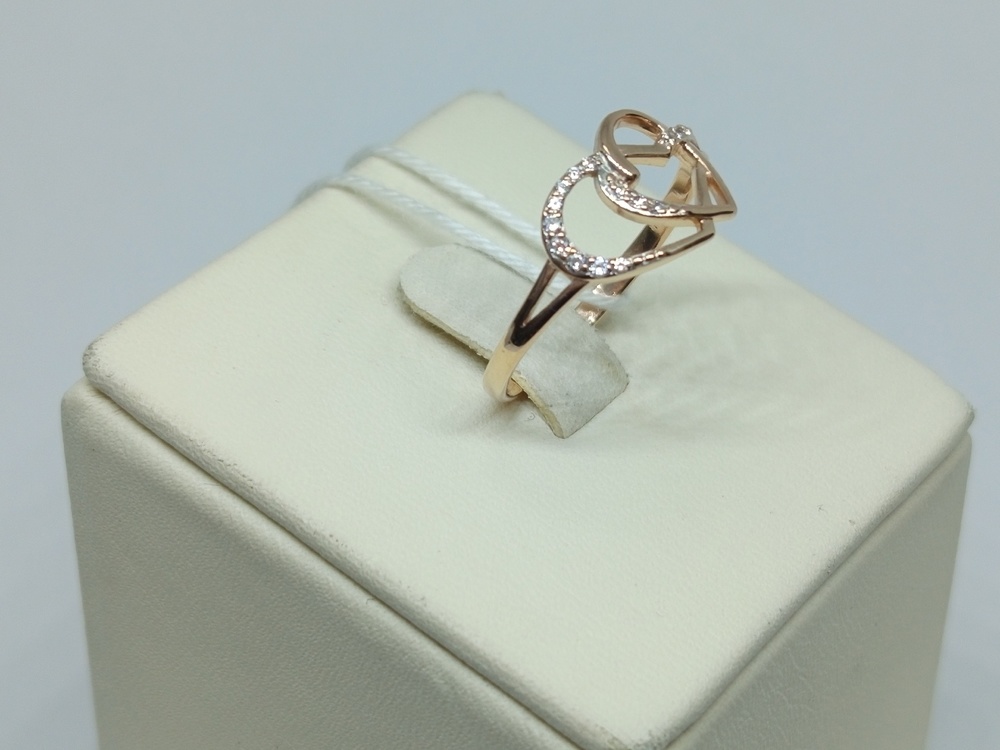 КОЛКМИ585 КОЛЬЦО С КАМНЯМИ (Au 585)