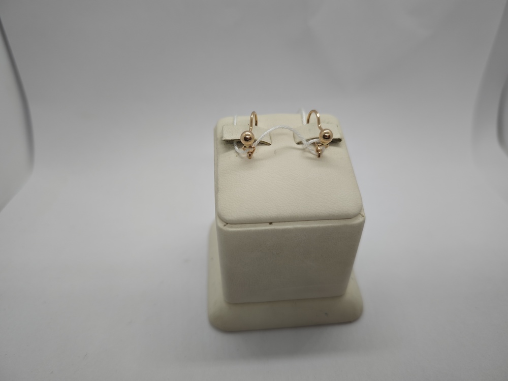 СБКМ585 СЕРЬГИ БЕЗ КАМНЯ (Au 585)