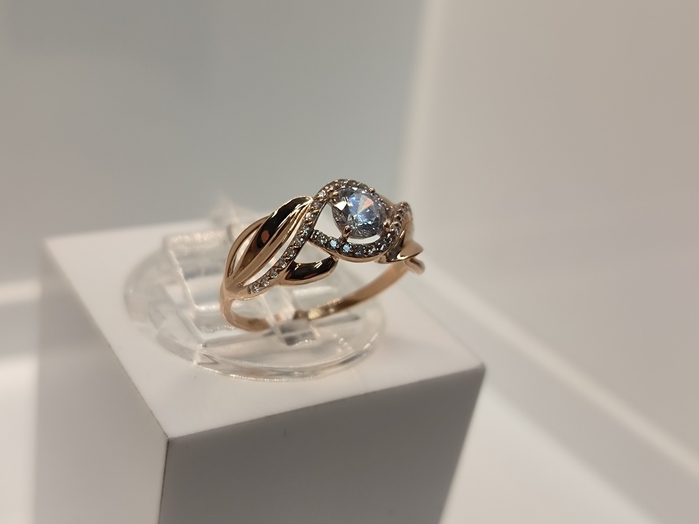 КОЛКМИ585 КОЛЬЦО С КАМНЯМИ (Au 585)