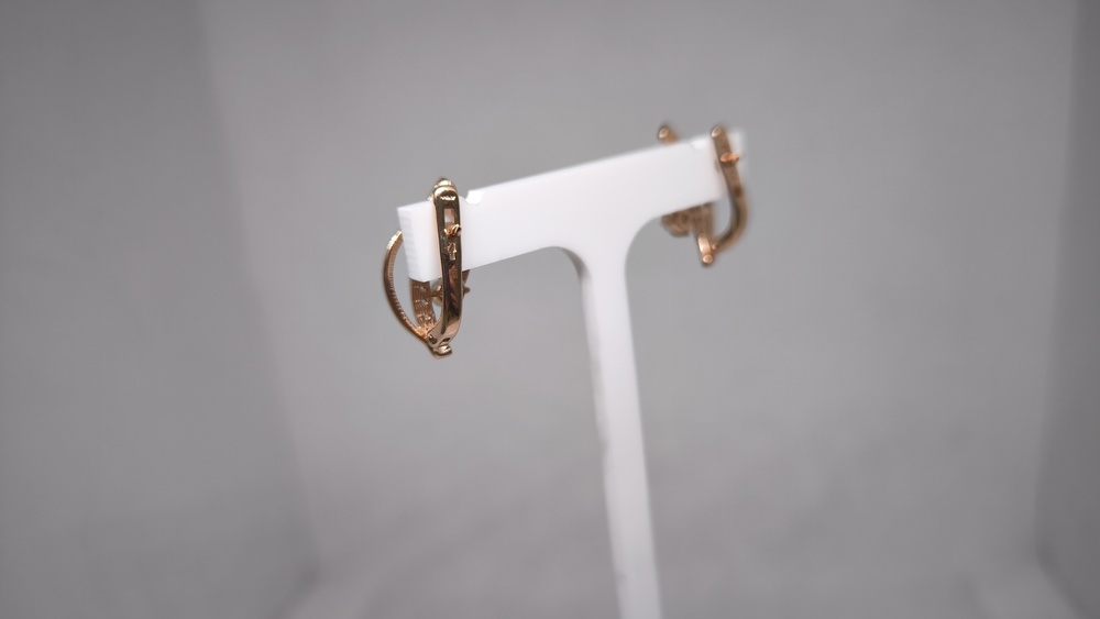 СКМИ585 СЕРЬГИ С КАМНЯМИ (Au 585)