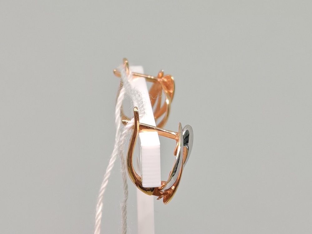 СЕРЬГИ БЕЗ КАМНЯ (Au 585)