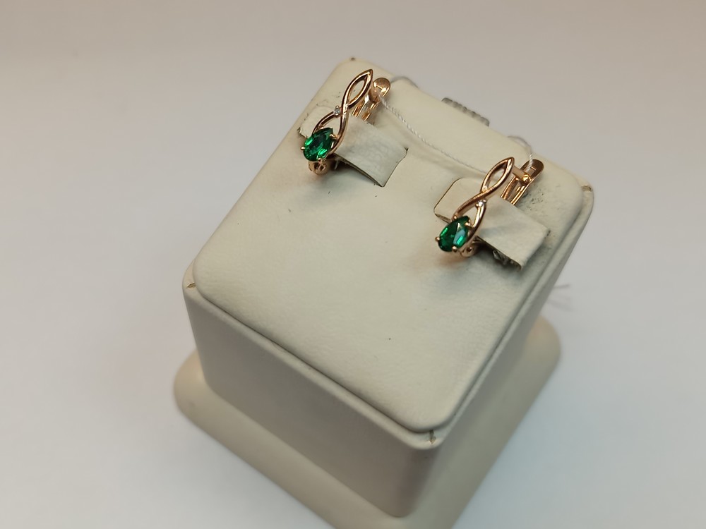 СЕРЬГИ С КАМНЯМИ (Au 585)