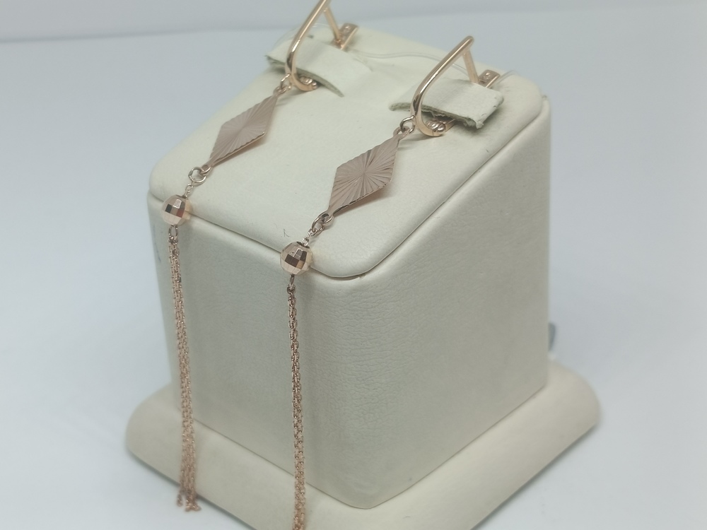 СЕРЬГИ БЕЗ КАМНЯ (Au 585)