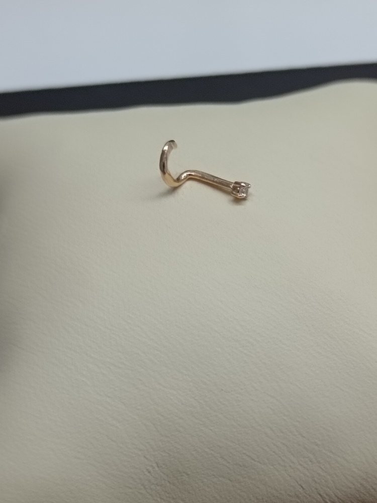 ПИРСИНГ С КАМНЕМ (Au 585)