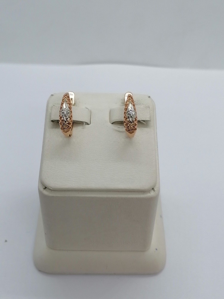 СЕРЬГИ С КАМНЕМ (Au 585)