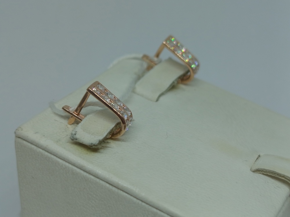 СЕРЬГИ С КАМНЯМИ (Au 585)