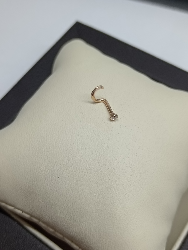 ПИРСИНГ С КАМНЕМ (Au 585)