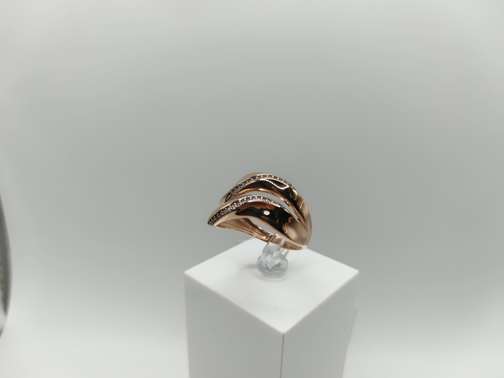 КОЛЬЦО С КАМНЯМИ (Au 585)