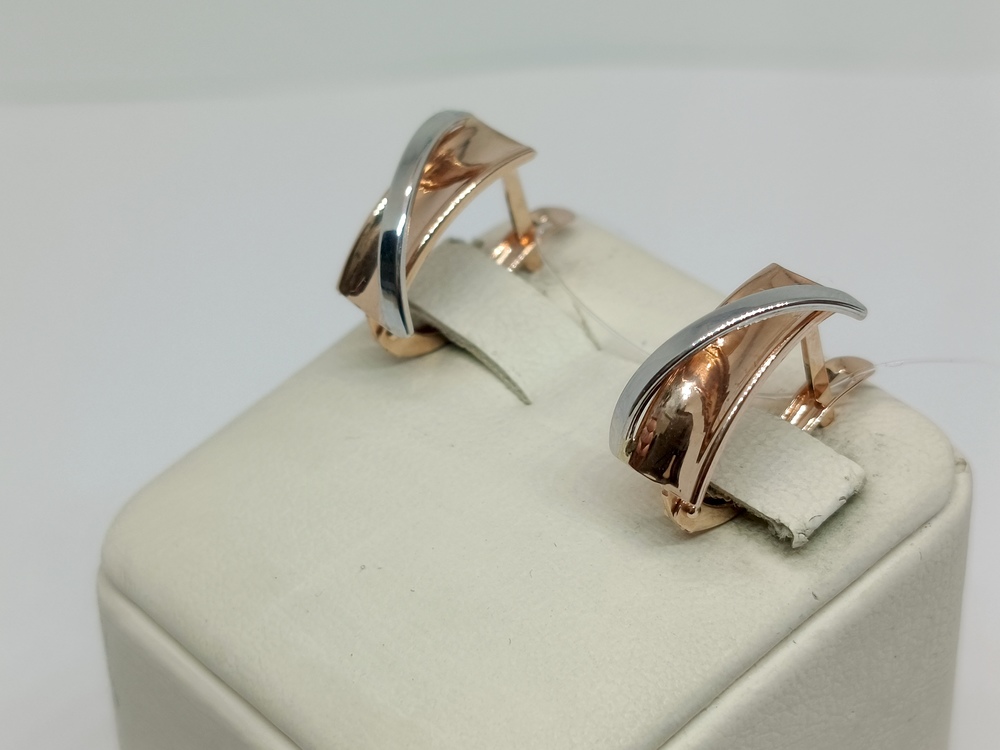 СЕРЬГИ БЕЗ КАМНЯ (Au 585)