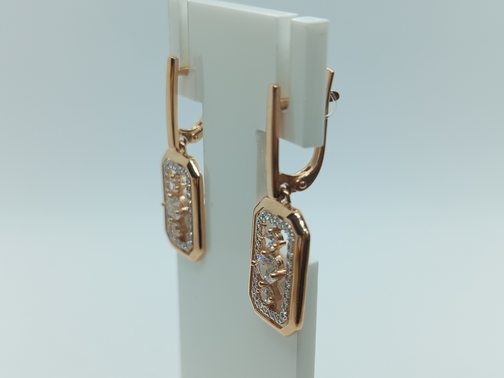 СЕРЬГИ С КАМНЯМИ (Au 585)