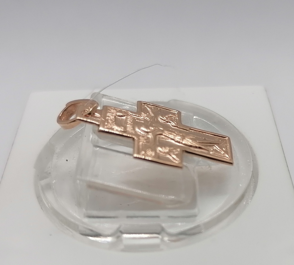 810-00101-10-00-00-00 ПОДВЕСКА КРЕСТ без камня (Au 585)