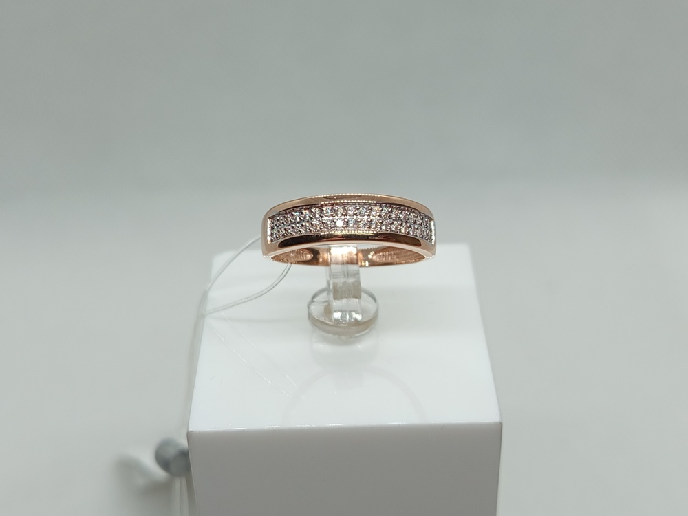 КОЛЬЦО С КАМНЯМИ (Au 585)