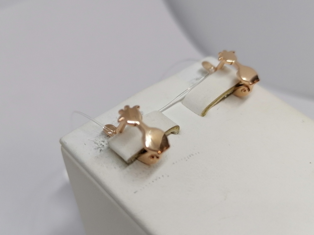 СЕРЬГИ БЕЗ КАМНЯ (Au 585)