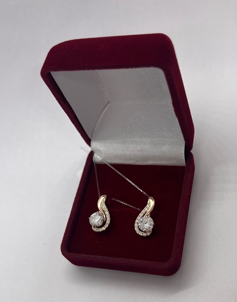 СЕРЬГИ С КАМНЯМИ (Au 585)