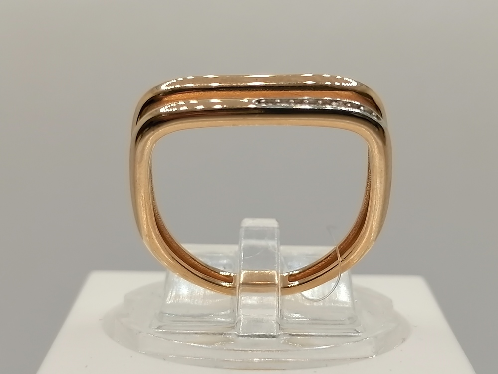 КОЛЬЦО С КАМНЯМИ (Au 585)