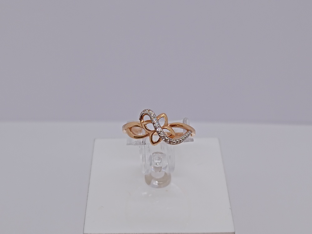 КОЛЬЦО С КАМНЯМИ (Au 585)