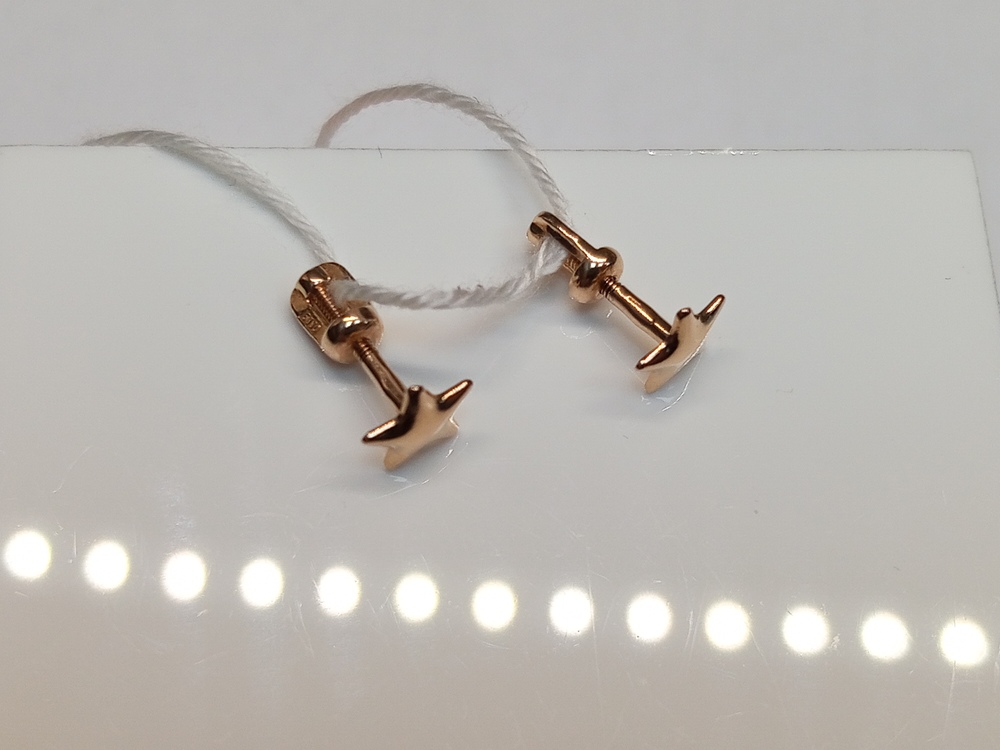 СПУС585 СЕРЬГИ ПУСЕТЫ (Au 585)