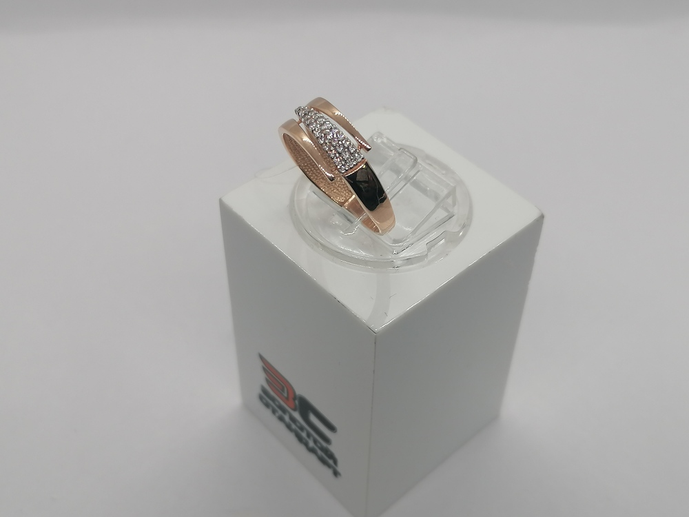 КОЛЬЦО С КАМНЯМИ (Au 585)